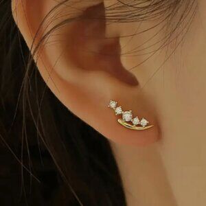 18k Gold Plated Stud Earrings